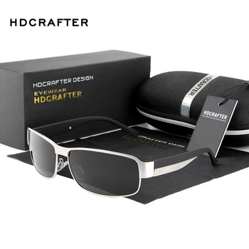 HDCRAFTER Muž Polarizované slnečné Okuliare Jazdy Slnečné Okuliare pre Mužov, UV400 Ochrana, Dizajn Značky Slnečné Okuliare oculos masculino