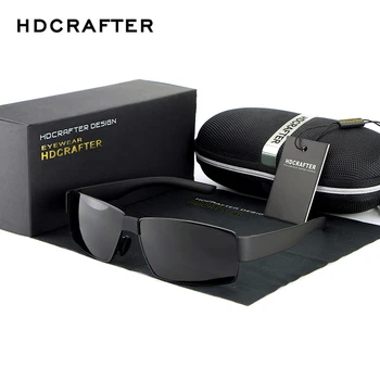 HDCRAFTER Módne slnečné Okuliare Značky Dizajnér pánske slnečné Okuliare Polarizované Jazdy Slnečné Okuliare pre Mužov UV400 Okuliare