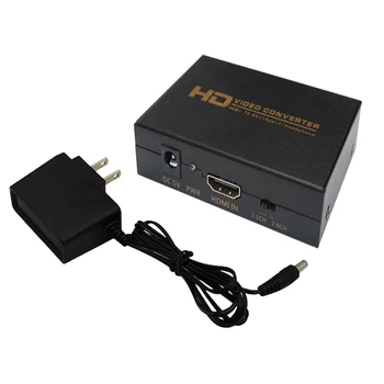 HDMI / DVI + Spdif Audio Video Converter Box, Adaptér Podporu Slúchadlový Výstup pre PS3, DVD + Napájací Adaptér HDMI-DVI Konvertor