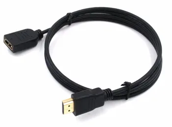 HDMI Predlžovací Kábel mužov a žien 30 CM/50 CM/1M/2M/3M HDMI 4K 3D 1.4 v Predĺžiť HDMI Kábel pre HD LCD TV Prenosné PS3 Projektor