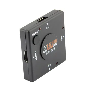 HDMI Switch 3 Port Prepínač Splitter 3 v 1 z Volič Adaptér Pre PS3, PS4 Smart HDTV 1080P pre Xbox 360 Hra DVD Vedi
