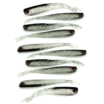 HENGJIA gumy, plastov mäkké rybárske nástrahy umelé swimbaits pstruhy, sumce silikónové návnad pesca rybárske návnady 10 cm 4g