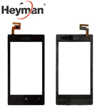 Heyman Dotykový displej Pre Nokia 520 525 Lumi Digitalizátorom. Sklenený Panel Predné Sklo Objektívu Snímač s Rámom Nahradenie s Logom +nástroje