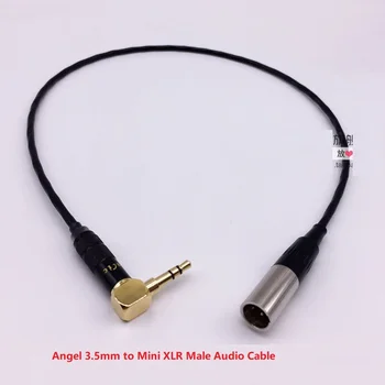 HIFI Anjel 3.5 mm Mini XLR Slúchadlá Audio Kábel 3,5 mm na Mini XLR Audio Kábel pre Q701 K702 K271 K240 Slúchadlá