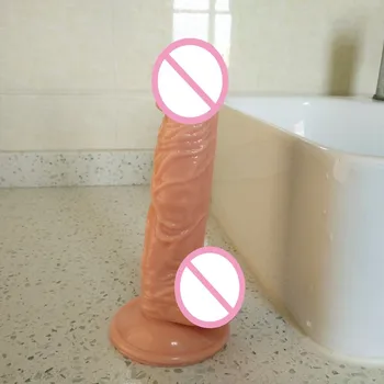 Hismith Realistické Sex Dildo 4 Štýl veľkosti faloimitator Flexibilné Penis Silné prísavky nepremokavé TPE Dick Sexuálne hračky pre ženy