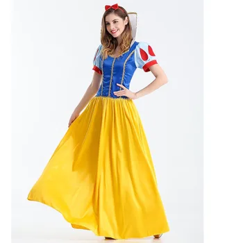 Hitmebox Dospelých Snow White Kostýmy Alice Sexy Cosplay Oblečenie Žien Princezná Maškarný Party Dlhé Šaty pre Halloween