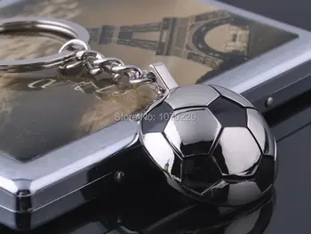 HJ Pol Futbal, Športové Keyring Tvorivé Keychain Leštený Chróm Klasické 3D Prívesok Kreatívny Darček, doprava Zdarma