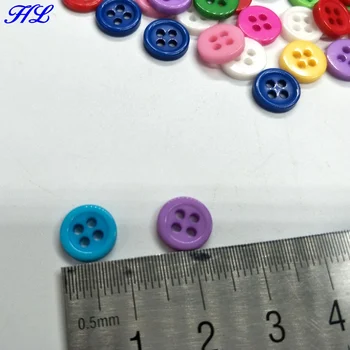 HL 200pcs 8 mm mix farieb 4 diery plastové tlačidlá tričko tlačidlá odevov šitie príslušenstvo DIY scrapbookings