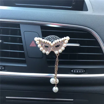Hmlisté krásu Diamantu Motýľ Mystic maska loptu Auto parfum Osviežovač Vzduchu Air vent ozdoby na auto klimatizácia Auto-styling