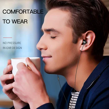 HOCO kovu, Vysoko Kvalitné HD Jasné, Super Bass Stereo In-ear Káblové Slúchadlá 3,5 mm Káblové Slúchadlá s Mikrofónom Pre iPhone Xiao Samsung