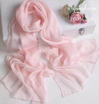 Hodvábny šál 100 pre dámske scarfs svetlo ružové bitish letné štýl tenký šatky strapce magic módnej značky dizajnér hodvábna šatka