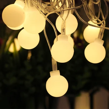 Hoilday Osvetlenie, Teplá Biela LED Loptu String Svetlá/USB/Batérie Poľa Nový Rok, Vianoce, Vonkajšie Vnútorné Dekoratívne Rozprávkových Svetiel na Čítanie