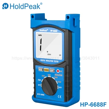 HoldPeak 6688F Digita Tester Izolačného Odporu Odpor Metrov 250V/500V/1000V/2500V Megger Megohmmeter Voltmeter