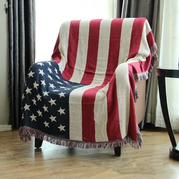Home decor Úniu Jack gobelín bavlna polyester Americkej Vlajky niť deka stene koberec visí gauč podlahy kryt prehoz cez posteľ