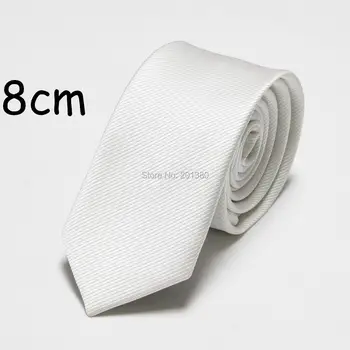 HOOYI 2018 Nové pevné módne pánske kravaty väzby pre mužov, kravaty, polyester neckcloth 8 cm šírka