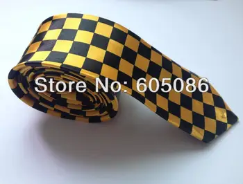 HOOYI leopard tlač kravatu slim väzby pre človeka strany polyester kravaty, 5cm 2018 darček