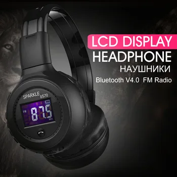 Horlivec B570 bluetooth Slúchadlá Mikrofón stereo bezdrôtový headset bluetooth 4.1 Slúchadlá Earpods pre Iphone, Samsung, HTC Xiao
