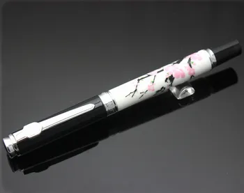 Horúca novinka Caneta Jinhao 8802 Čínsky Modré a Biele Porcelánové Vzor gélové pero 0.7 mm Nib Klasické Vykonanie Darček roller guličkové pero
