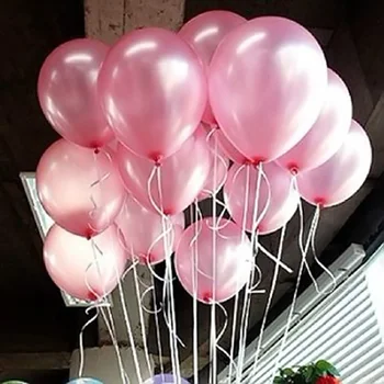 Horúce 100ks/lot 10 palcový Farebný Pearl Latexový Balón pre Strán, Svadby, Narodeniny dekorácie