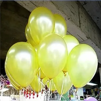 Horúce 100ks/lot 10 palcový Farebný Pearl Latexový Balón pre Strán, Svadby, Narodeniny dekorácie