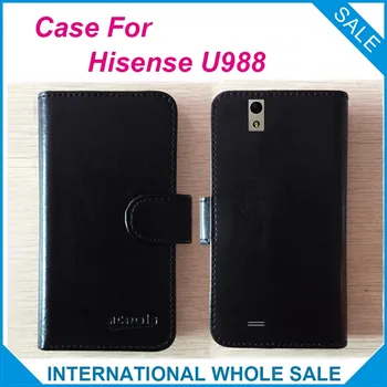 Horúce! 2016 Hisense U988 Prípade, 6 Farieb výrobnú Cenu Vysoko Kvalitné Kožené Exkluzívne Kryt pre Hisense U988 Sledovania