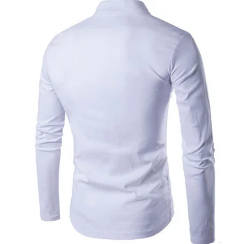 Horúce 2018 Mužov bielizeň bavlnené košele muž Čínsky tunika vyhovovali huai tang vyhovovali golier, pružné konope materiálu pre voľný čas long-sleeve tričko