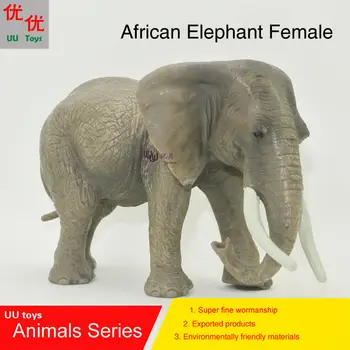 Horúce hračky:Africký Slon Žena Simulačný model Zvierat deti hračky pre deti, vzdelávacie rekvizity