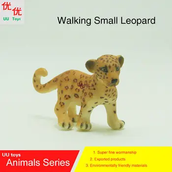 Horúce hračky:Chôdza Malý Leopard Simulačný model Zvierat deti hračky pre deti, vzdelávacie rekvizity