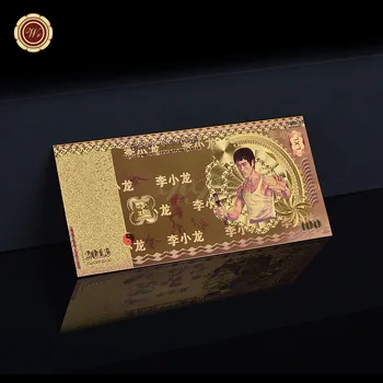 Horúce Nové Farebné Bankoviek Veľkoobchod Bruce Lee 100 Zlatej Fólie Bankovka Hodnota Zbierky