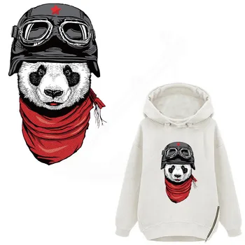 Horúce panda Nálepky prenos Tepla Európe populárny 15*25 cm Žehlička Na Patche DIY T-shirt Sveter Patch pre odevy
