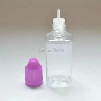 Horúce PET Námestie Prázdne Fľaše 30ml Plastové Očných kvapiek Detská Fľaša S uzáverom Pre E Liquid Clear Kvapkadla Fľaša 50pcs