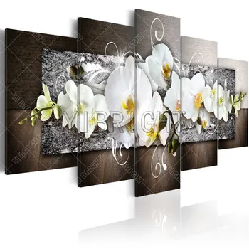 Horúce plagáty Zelené kvetinové mozaiky Multi-obrázky diy diamond maľovanie 5 ks cross stitch diamond výšivky domáce dekorácie YDR