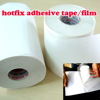 Hot fix papier a páska 5 M dĺžka/ Veľa, 32 CM široká samolepiaca železa prenos tepla film super kvalita Rýchla oprava kamienkami DIY nástroje Y2642