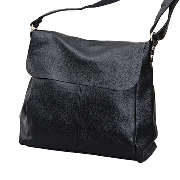 Hot predaj 2017 originálne kožené dámske kabelky Cowhide jeden taška cez rameno ženy messenger taška Viacerých farieb voliteľné#L59