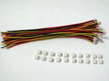 Hot Predaj 40 SADY Mini Micro ZH 1.5 3-Pinový Konektor JST s Vodiče Káble