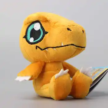 Hot Predaj 6 Štýlov Digimon Agumon Gabumon Patamon Piyomon Gomamon Plyšové Tpy Roztomilý Malý Keychain 12 cm