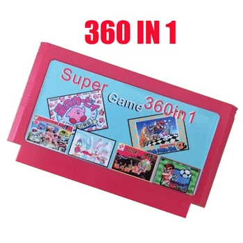 Hot predaj 8 bit hra kazety najlepší darček pre deti ---------- 360 v 1