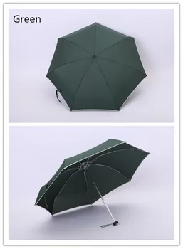 Hot predaj/8 farieb/Mini 5-skladací dáždnik/slnečné a daždivé/Reklama dáždnik/Tlač Loga/ľahké a pohodlné/fashion/