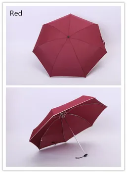 Hot predaj/8 farieb/Mini 5-skladací dáždnik/slnečné a daždivé/Reklama dáždnik/Tlač Loga/ľahké a pohodlné/fashion/