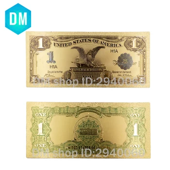 Hot Predaj Americký Gold Bankoviek 1899 Rok Jeden Dolár Zlatom Svete Papierových Peňazí Kvalitné Umelecké Remeslá Zlatý Účet Poznámka: 10pcs