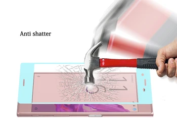 Hot predaj Anti-Shatter 3D full Zakrivené Tvrdené Sklo Fólia pre Sony Xperia X Kompaktný 4.6