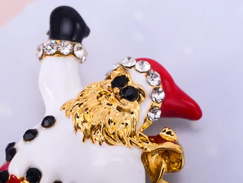 Hot predaj cc brošňa pre ženy móda Broach dizajn Vianočné šperky starý muž drahokamu šatku brošňa