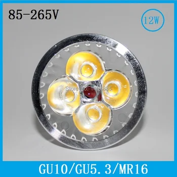 Hot Predaj GU10 9W LED Reflektor, žiarovka, 12W 15W GU5.3 MR16AC85-260v Teplá Biela led lampa Pozornosti x izba, obývacia izba LED Lampa bublina