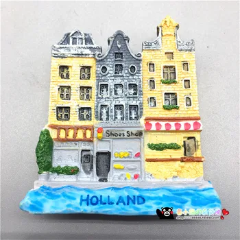 Hot Predaj Holland Magnety na Chladničku Holandsko 3D veterný Mlyn Tulipán Chladnička Magnetických Nálepiek Cestovné Suvenírov Domova