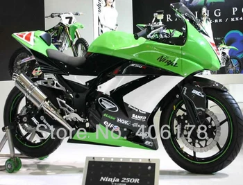 Hot Predaj,Hot predaj Ninja 250R Telo Kit Kapotáže Pre Kawasaki ZX250R 2008-2012 ELF Sport Motocykel Horské (Vstrekovanie)