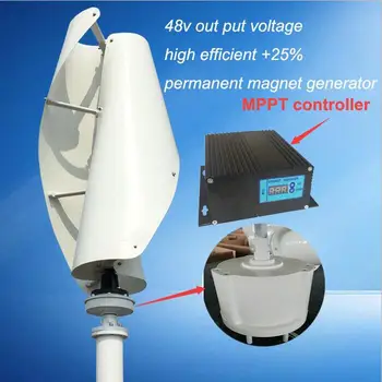 Hot predaj ! lacné vertikálne veterné turbíny s permanentným magnetom generátor tri fázy 600w 48v vertikálnej osi veterný mlyn