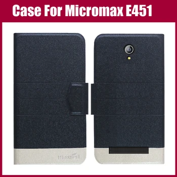 Hot predaj! Micromax Plátno Pulz 4G E451 Prípade Nového Príchodu 5 Farieb, Módne Luxusné Ultra-tenké Kožené Ochranný Kryt Telefónu