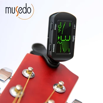 Hot Predaj! Musedo T-27 LCD, Clip-On Digital Guitar Tuner Pre Guitar/Bass/Husle/Drumbľa Prijímačov Doprava Zadarmo