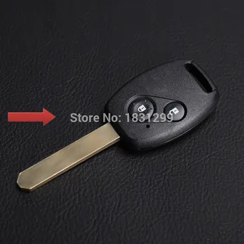 Hot predaj vysoko kvalitné kožené kľúča vozidla prípade Originálne Kožené kľúč reťazca krúžok kryt prípade držiak pre Honda CR-V Občianskych,2 Tlačidlá