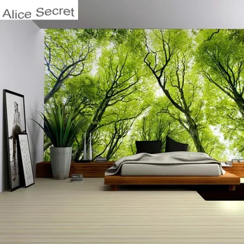 Hot Veľká veľkosť Lesných Stromov Stene Visí Krásy Gobelín Deka prehoz cez posteľ Yoga Mat obrus Pláž Uterák Domova 148x200cm